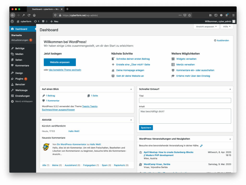 Webseite erstellen